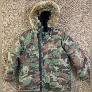 Ralph Lauren Boys Camo Parka Coat